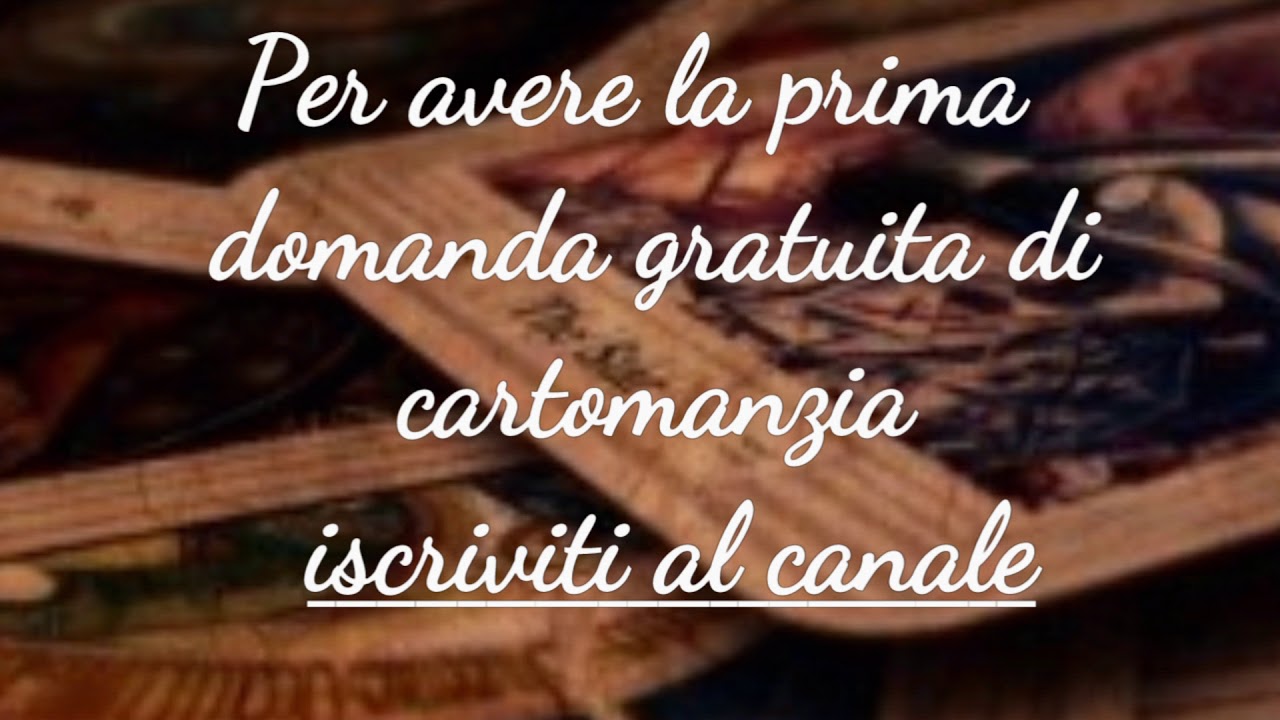 Watch Now Tarocchi Prima domanda gratuita di cartomanzia - iscriviti al canale! Clicca qui Tarocchi Prima domanda gratuita di cartomanzia - iscriviti al canale! Clicca qui
