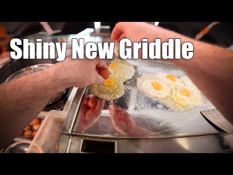 Two Hours of Breakfast Service on a Brand New Griddle 👌😊👍