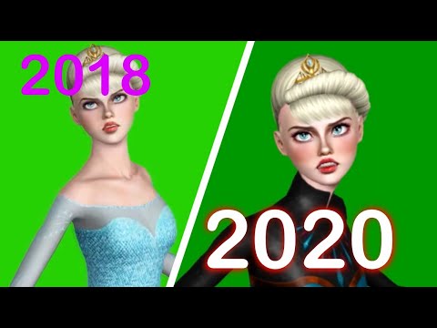 "Let it go" from Frozen - Sims 3 | 2018 vs 2020 comparison |