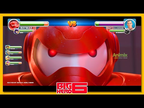 Big Hero 6 vs Yokai with Healthbars | Concept Game UI