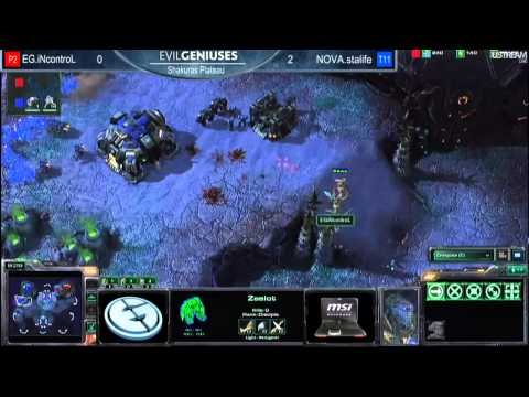 EvilGeniuses MSI Master Cup Dec 2010 - Stacraft II - EG.iNcontrol (T) VS NOVA.Stalife (P) Part 3/3
