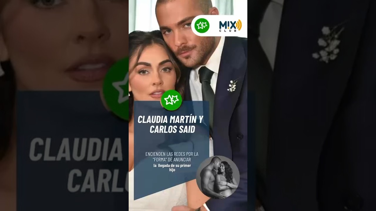 Claudia Martín y Carlos Said anunciaron su embarazo como si se tratara de portada de “Playbaby”