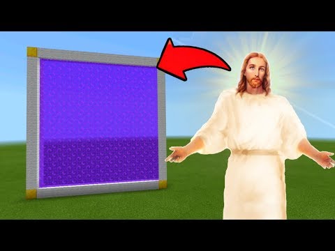 Minecraft Pe How To Make a Portal To The Jesus Dimension - Mcpe Portal To The Jesus!!!