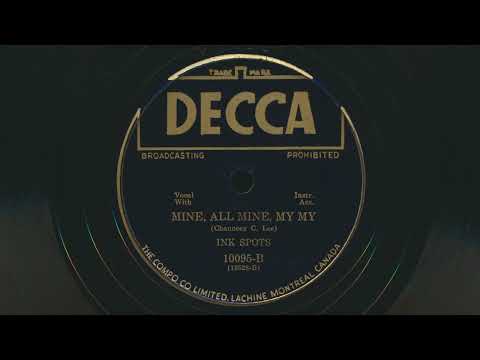 Thumbnail for 1941 THE INK SPOTS Mine All Mine, My My - 78 RPM Record by Jerry Daniels