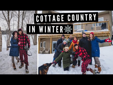 我們如何在加拿大過冬!| 加拿大家庭度假別墅國度 在安大略省MUSKOKA的家庭度假❄️。 (How We Do WINTER IN CANADA! ?? | Canadian COTTAGE COUNTRY Family Vacation in MUSKOKA, Ontario ❄️)