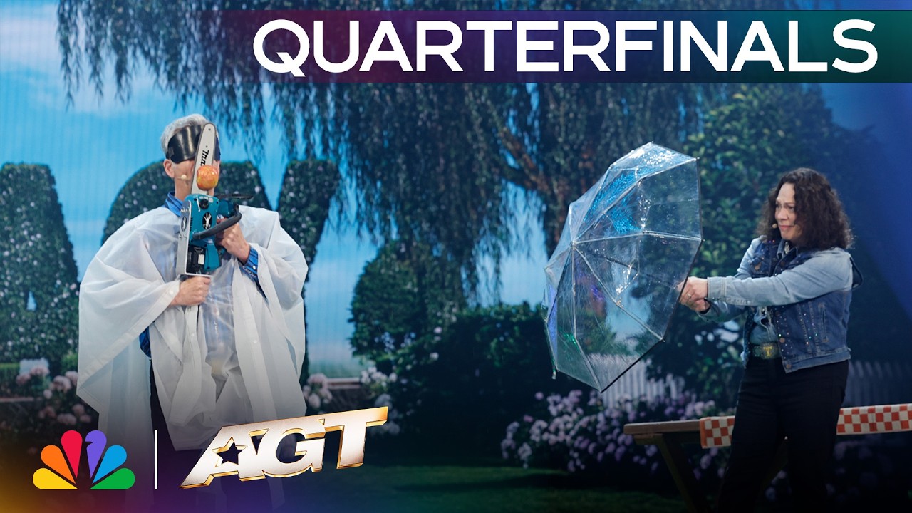 Married Couple Brad & Tracy Takes A TERRIFYING Risk With A Chainsaw! | Quarterfinals | AGT 2026 thumbnail