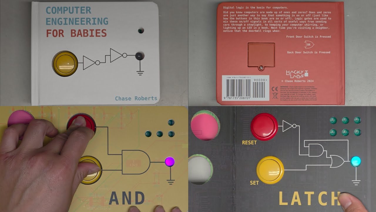 Hacky Labs Computer Engineering for Babies Book By Chase Roberts Detailed Review Battery Replacement