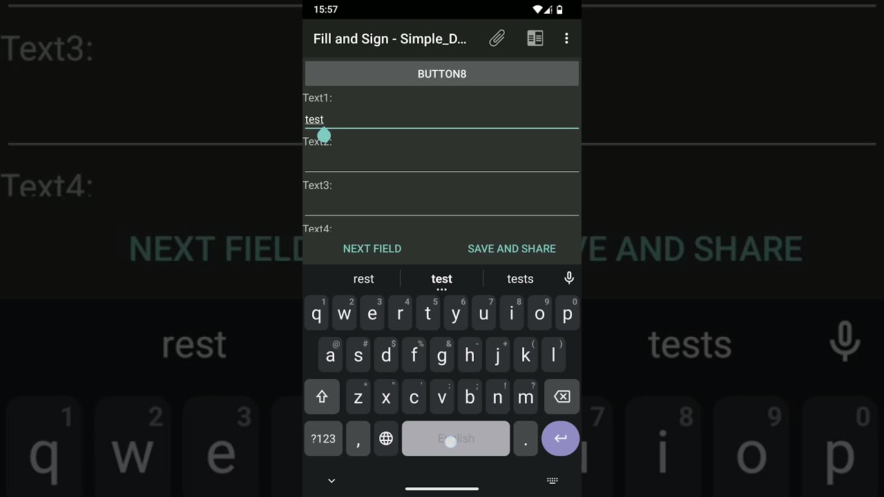Fill and Sign PDF Forms for Android, read only fields on signed forms demo
