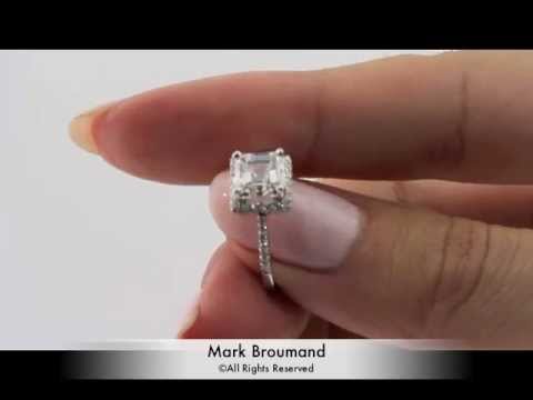 2.95ct Asscher Cut Diamond Engagement Anniversary Ring-Mark Broumand