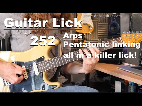 Lick Friday Week 252 - Get your Tech head on for this beauty - Pentatonic linking - Arps and more.