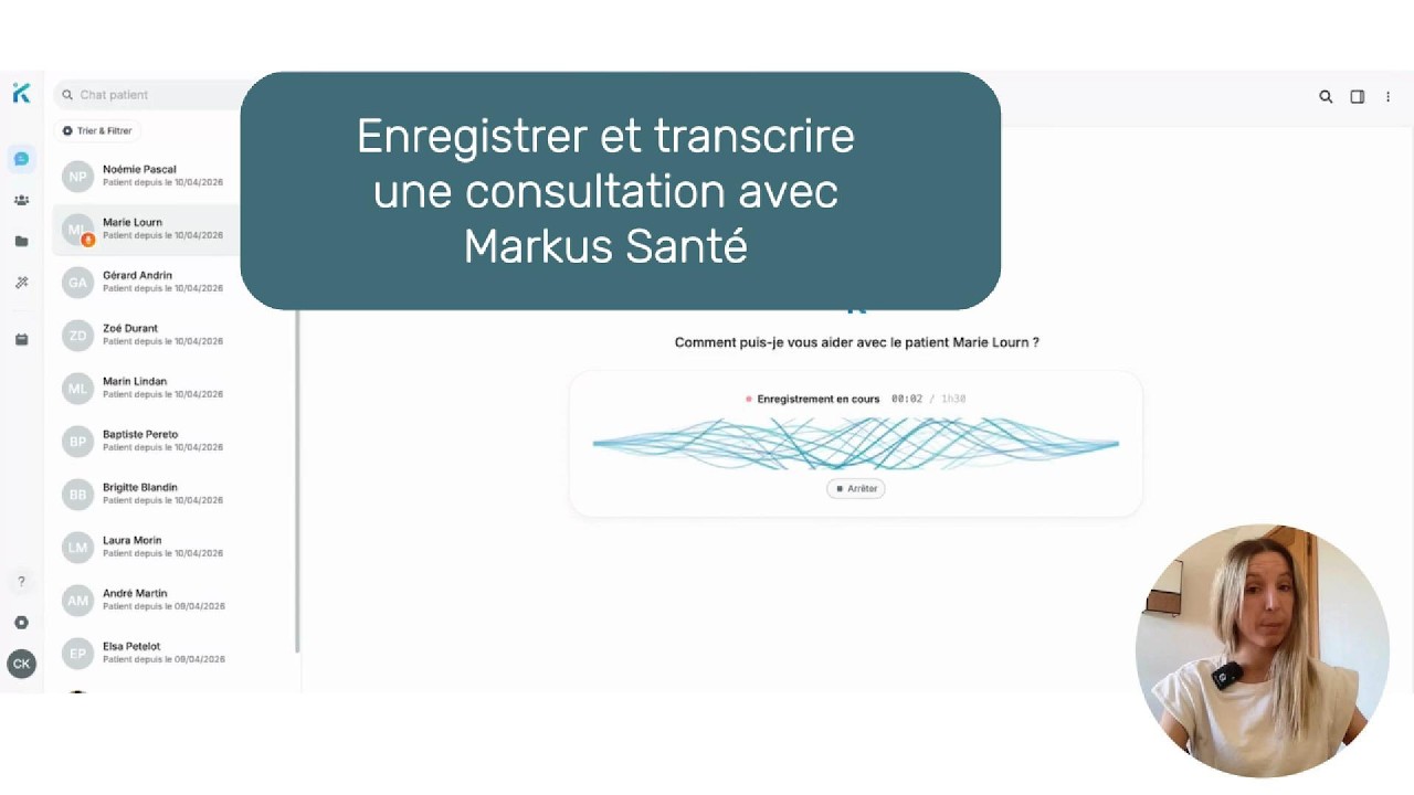 Record and transcribe a consultation
