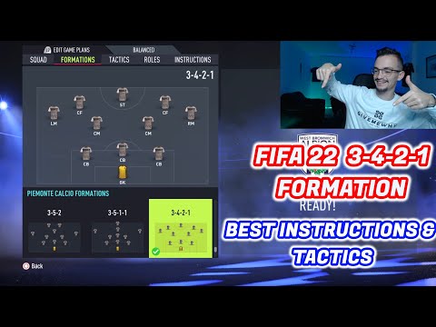FIFA 22 THE MOST OVERPOWERED FORMATION 3-4-2-1 TUTORIAL BEST TACTICS & INSTRUCTIONS HOW TO PLAY 3421