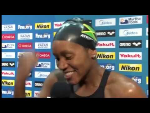 Jamaica's Alia Atkinson - First Black Female World Swimming Champion