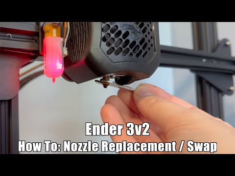 How To Replace / Swap Hotend Nozzle | Ender 3v2 | Easy Printer Maintenance & Repair