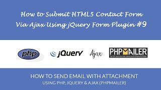How to Submit HTML5 Contact Form Via Ajax using jQuery Form Plugin #9