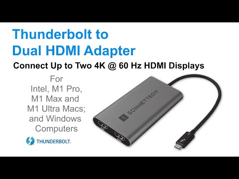 Sonnet Thunderbolt to Dual HDMI Adapter - Overview Video