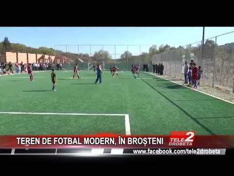 TEREN DE FOTBAL MODERN, ÎN BROȘTENI