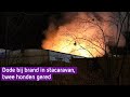 Dode bij uitslaande brand in stacaravan in Lieren
