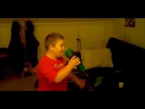 cute little boy singing big time rush in 3D