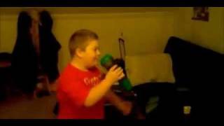 cute little boy singing big time rush in 3D