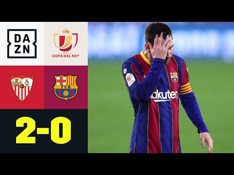 BVB gewarnt! Sevilla schockt Messi und Co.: FC Sevilla - Barca 2:0 | Copa del Rey | DAZN Highlights