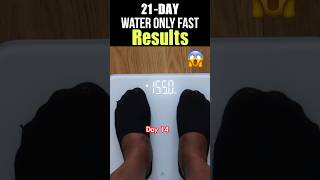 21 day water fast results #waterfasting #weightlossjourney #weightloss #diet #newvideo #shorts