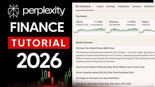 Perplexity Financeの使い方チュートリアル（投資リサーチの自動化、株式調査）