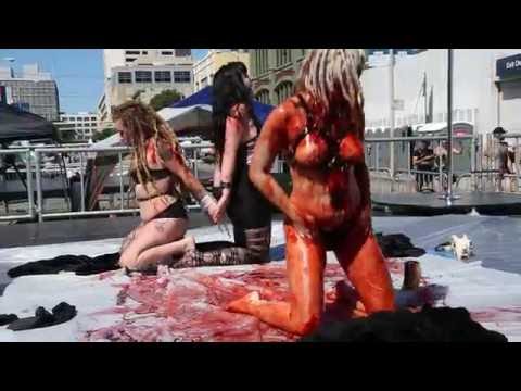 Catbutt ft Rhea and Lady Napalm performance on Folsom Artist Stage 2016