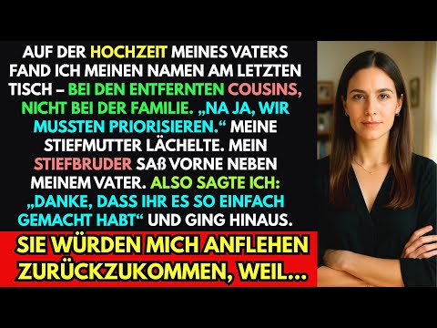 Wir Mussten Prioritäten Setzen.Stiefmutter Lächelte.Ich Bekam Den Letzten Tisch Auf Hochzeit Vaters…
