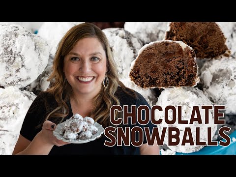 Double Chocolate Snowball Cookies (Russian Tea Cakes/Wedding Cookies)
