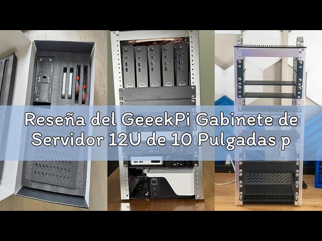 Vídeo relacionado con GeeekPi Gabinete de Servidor 12U de 10 Pulgadas para Equipos de Red, servidores, Audio y vídeo, gabinete de Servidor DeskPi RackMate T2