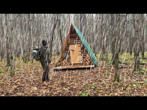 It's RAINING OUTSIDE, But It's WARM INSIDE. SURVIVED A RAINY NIGHT IN A WARM SHELTER