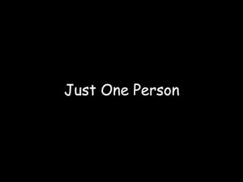 Just One Person - Piano