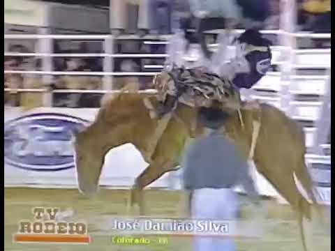 Rodeio de Americana , José Damião da Silva , Cavalo Romance da tropa WR. Montaria no estilo cutiano