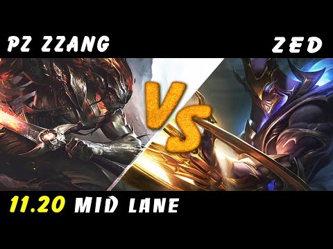 Pz Zzang - Yasuo vs Zed MID Patch 11.20 - Yasuo Gameplay