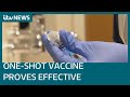 Johnson & Johnson single shot Janssen vaccine shown to work | ITV News