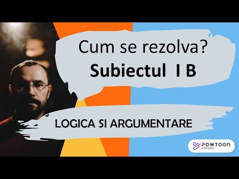 Logica si argumentare - Cum se rezolva subiectul I, B (10 variante)