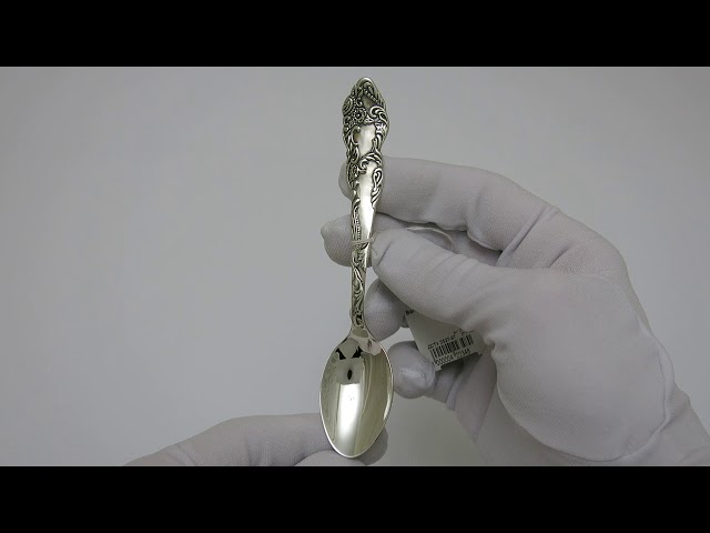 Чайная серебряная ложка 132лт Видеообзор