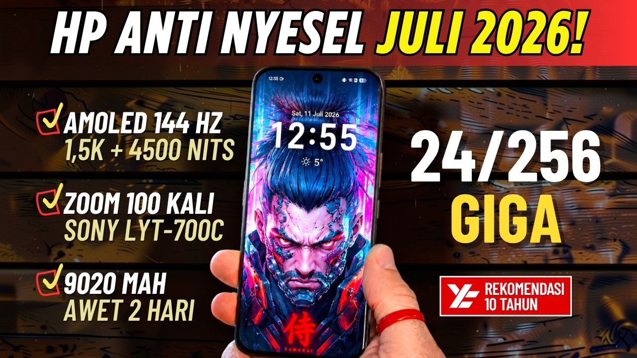 5 Rekomendasi HP TERBAIK JULI 2026 (1-5 JUTA) Versi YATEKNO