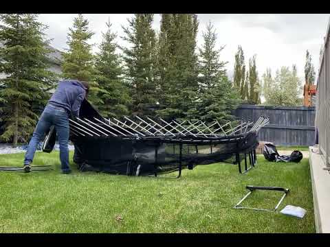 11x11' Square Springfree Trampoline Assembly