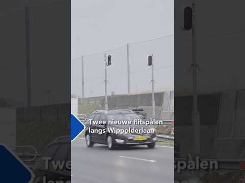 Twee nieuwe flitspalen langs Wippolderlaan (N211) | #shorts