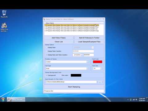 Stamp Time and Date On Videos Software