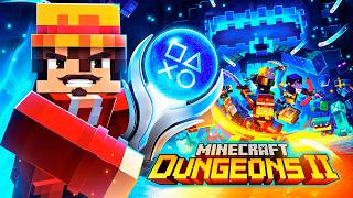 EU FUI O PRIMEIRO BRASILEIRO A PLATINAR MINECRAFT DUNGEONS 2 (eu amei o jogo)