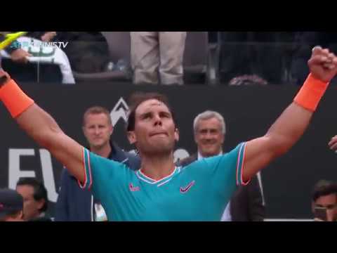 VINTAGE Rafa Nadal Forehand Winners v Tsitsipas | Rome 2019 Semi-Final