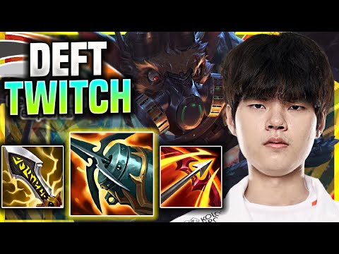 DEFT DESTROYING WITH TWITCH! - HLE Deft Plays Twitch ADC vs Senna! | Season 11