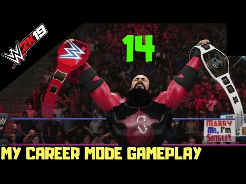 WWE 2K19 (PART- 14) My career mode (TWO CHAMPIONSHIP IN ONE NIGHT) PS4 PRO