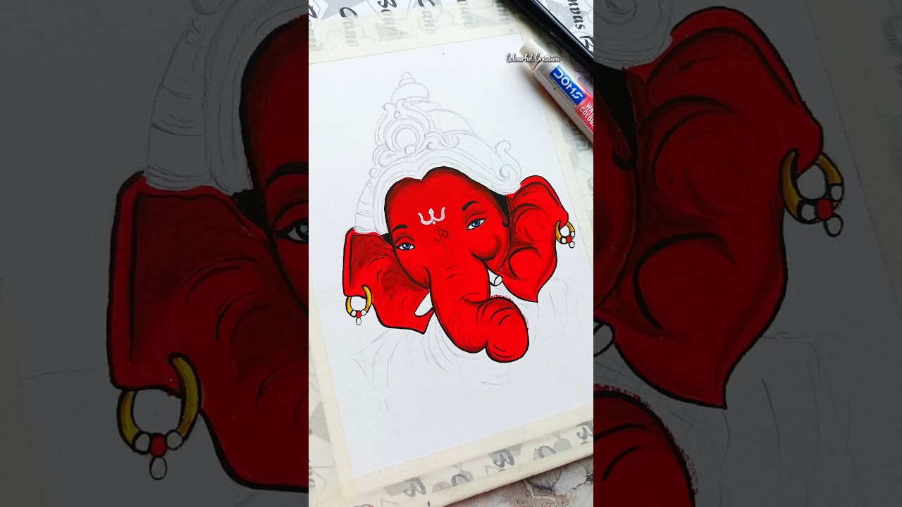 Ganesh ji ✨🌼drawing|#art #ganesha #drawing #ganesh #shortsfeed #ytshorts #trending #viral
