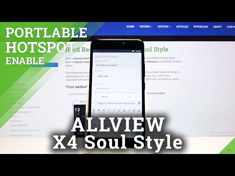 How to Use Portable Hotspot in ALLVIEW X4 Soul Style - Share Internet / Turn On Hotspot