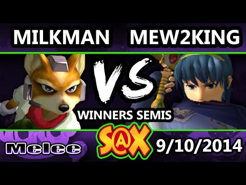 S@X - P4K EMP | Mew2King (Sheik, Marth) Vs. MilkMan (Fox) SSBM Winners Semis - Melee