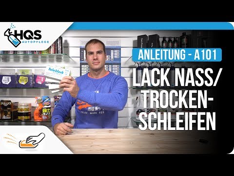 HQS Autopflege - A101 Lack Nass- Trockenschleifen